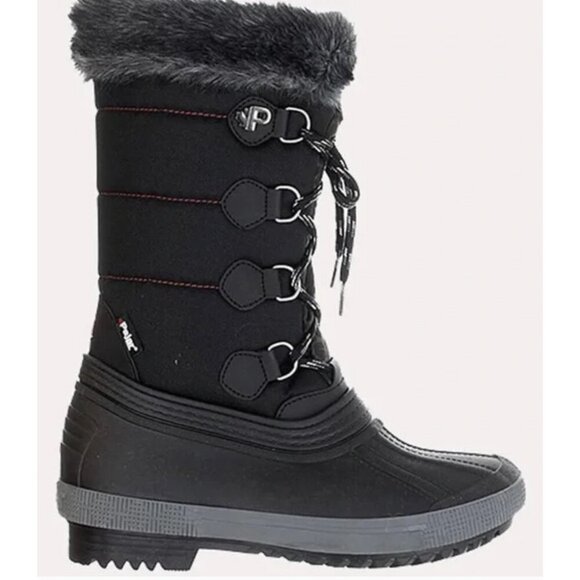 PAJAR Olga Winter Snow Duck Boots in Black Gorpcore Outdoor - Size US 6 - Picture 1 of 16